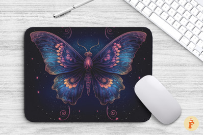 Mouse Pad Butterfly In Universe