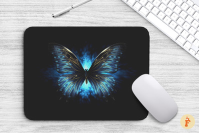 Mouse Pad Exquisite Glowing Butterfly