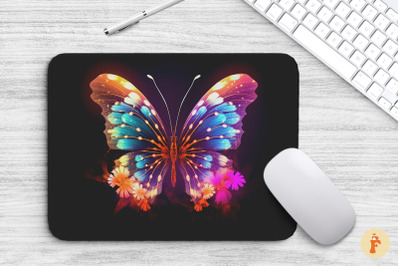 Mouse Pad Butterfly Color Rich Vivid