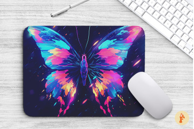 Mouse Pad Ulysses Butterfly Neon Color