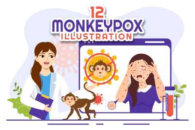 12 Monkeypox Outbreak Illustration