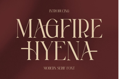 MAGFIRE HYENA Typeface