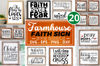 Farmhouse Faith Svg Bundle
