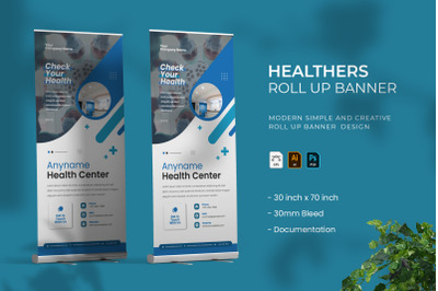 Healthers - Roll Up Banner