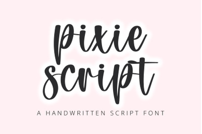 Pixie Script - A handwritten script font