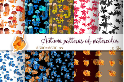 Fall Plaids Pattern Backgrounds, Autumn Plaid Digital Papers