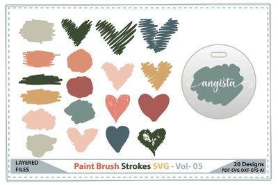 Paint Brush Strokes SVG vol-5