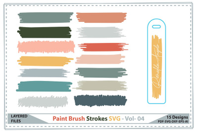 Paint Brush Strokes SVG