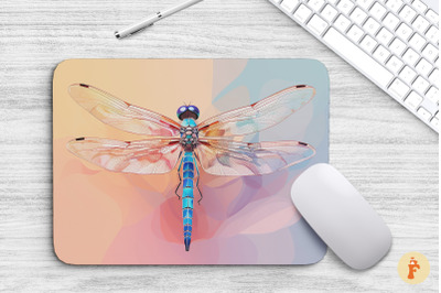 Mouse Pad Aesthetic Flying Dragonfly