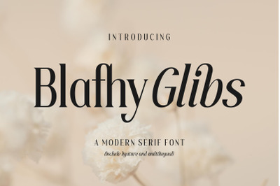 Blafhy Glibs Typeface