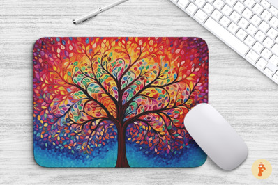 Mouse Pad Multicolor Tree Of Life