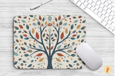 Mouse Pad Tree Of Life Boho Style