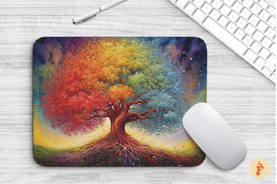 Mouse Pad Fantasy Tree Of Life