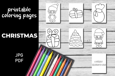 7 Christmas Coloring Pages for Kids