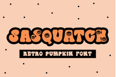 Sasquatch - A Retro Halloween Font