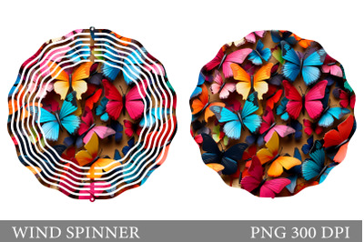 3D Butterfly Wind Spinner. Paper Butterfly Wind Spinner