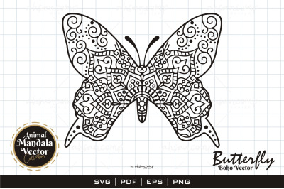 Butterfly #5 Boho Vector