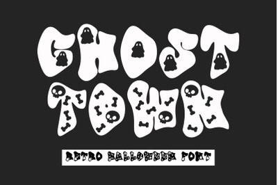 Ghost Town - A Retro Halloween Font