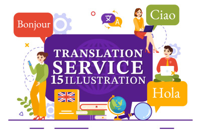 15 Translation Service Illustration