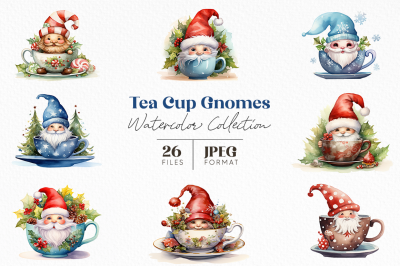 Christmas Tea Cup Gnomes