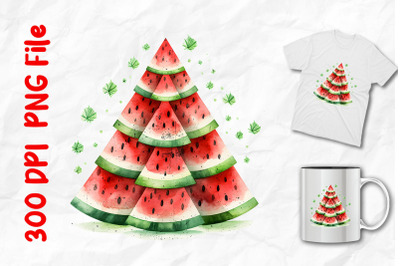 Watermelon Christmas Tree