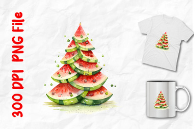 Christmas In July Watermelon Tree