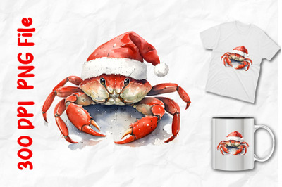 Santa Claus Crab Christmas In July