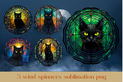 Halloween wind spinner sublimation Spooky wind spinner bundle