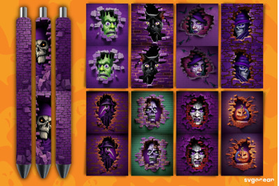 Halloween Pen Wrap Bundle | Sublimation