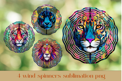 Animal wind spinner sublimation Stained glass wind spinner
