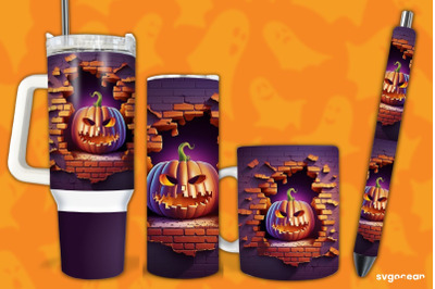 Halloween Pumpkin Bundle | Tumbler | Mug | Pen