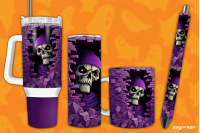 Halloween Skeleton&nbsp;Bundle | Tumbler | Mug | Pen