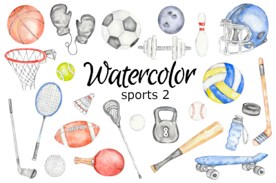 Sport watercolor clipart