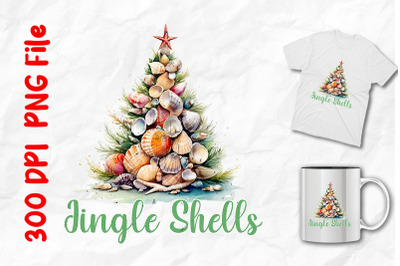 Jingle Shells Christmas Tree In July