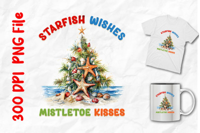 Starfish Wishes Mistletoe Kisses