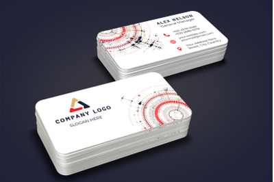 Abstract Hi Tech Business Card Design Template&nbsp;