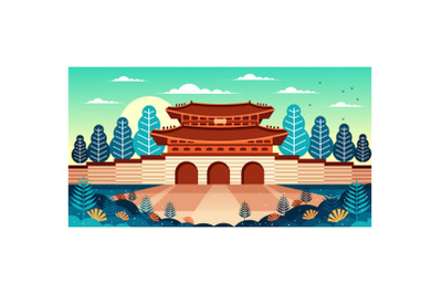 Gyeongbokgung Palace Illustration