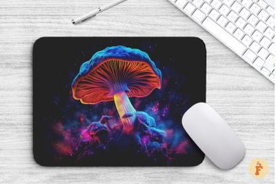 Mouse Pad Glowing Magic Mushroom