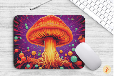 Mouse Pad Psychedelic Whimsacal Mushroom