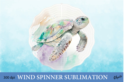 Turtle Wind Spinner Sublimation. Wind Spinner Design