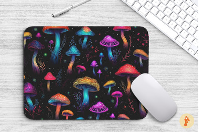 Mouse Pad Psychedelic Mushrooms Pattern