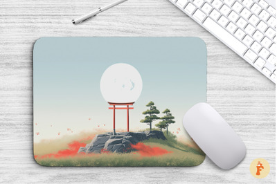 Mouse Pad Torii Gate On The Mountain