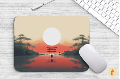 Mouse Pad Japan Torri Gate Beautiful Art