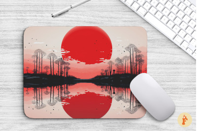 Mouse Pad Japanese Sun