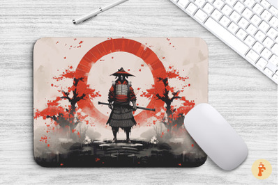 Mouse Pad Japanese Samurai Art