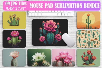 Beautiful Cactus Flower Mouse Pad Bundle