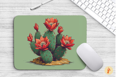 Mouse Pad Beautiful Cactus Flowers