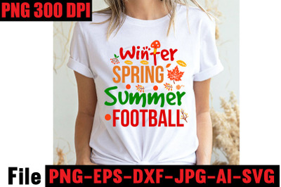 Winter Spring Summer Football SVG cut file&2C;Fall svg bundle mega bundle