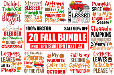 Fall SVG Bundle , Thanksgiving SVG Bundle , Funny Fall SVG Bundle Quot