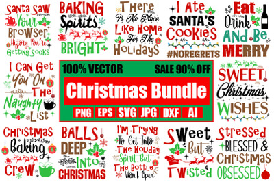 Christmas SVG Bundle , 20 Christmas Design , Christmas svg bundl